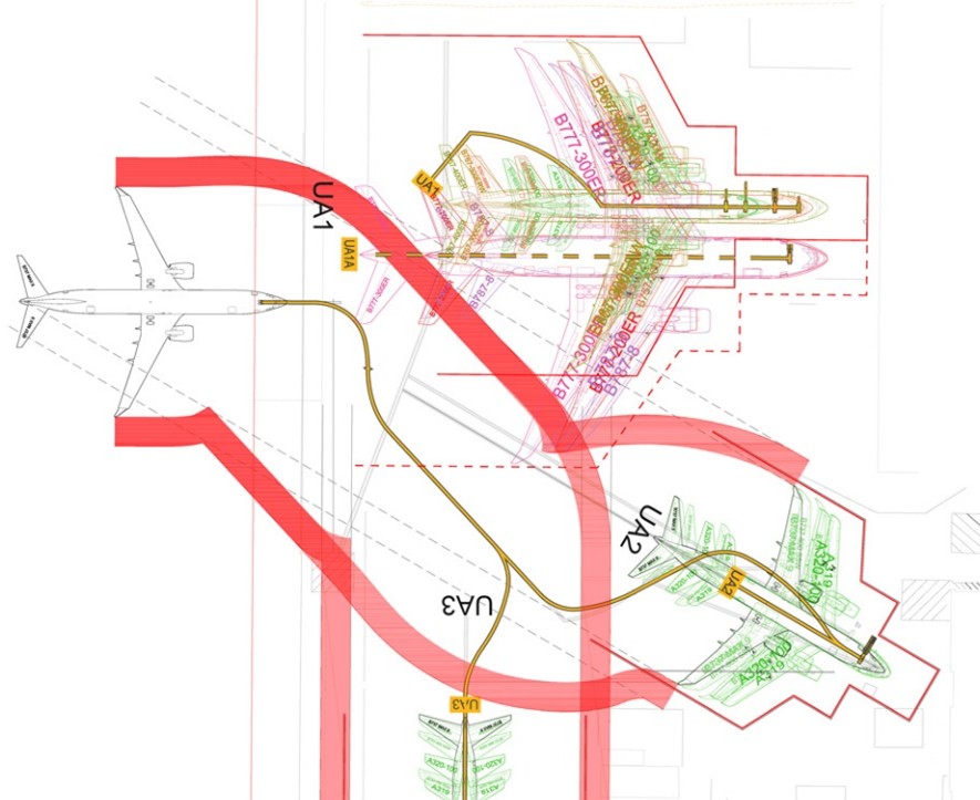 United Airlines Gate Layout Project at Seattle-Tacoma International Airport (SEA)